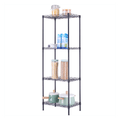 4-tier Wire Shelving Unit Metal Storage Rack
