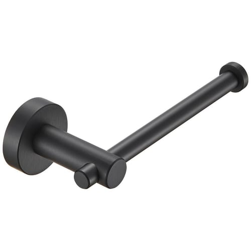 Toilet Paper Holder Matte Black Thicken Space Aluminum Toilet Roll Holder For Bathroom, Kitchen, Washroom Wall Mount