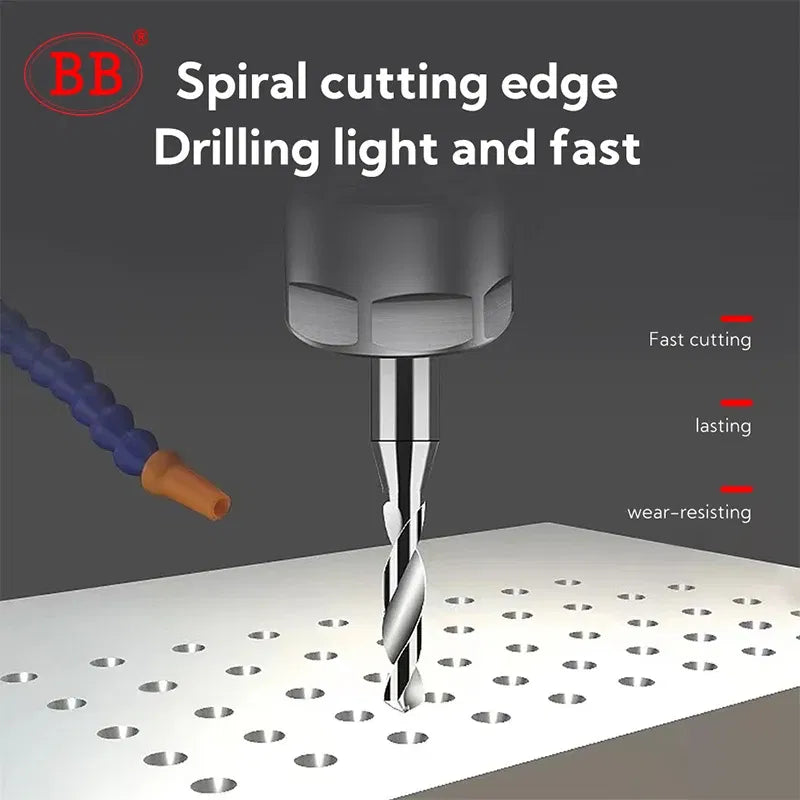 Hole Diameter: 100mm - Bb 0.3~2.02mm Micro Drill Solid Carbide Bit Mini Cnc Hole Making 3d Shank Diameter 4mm D4 Metal Steel Plastic 1pcs