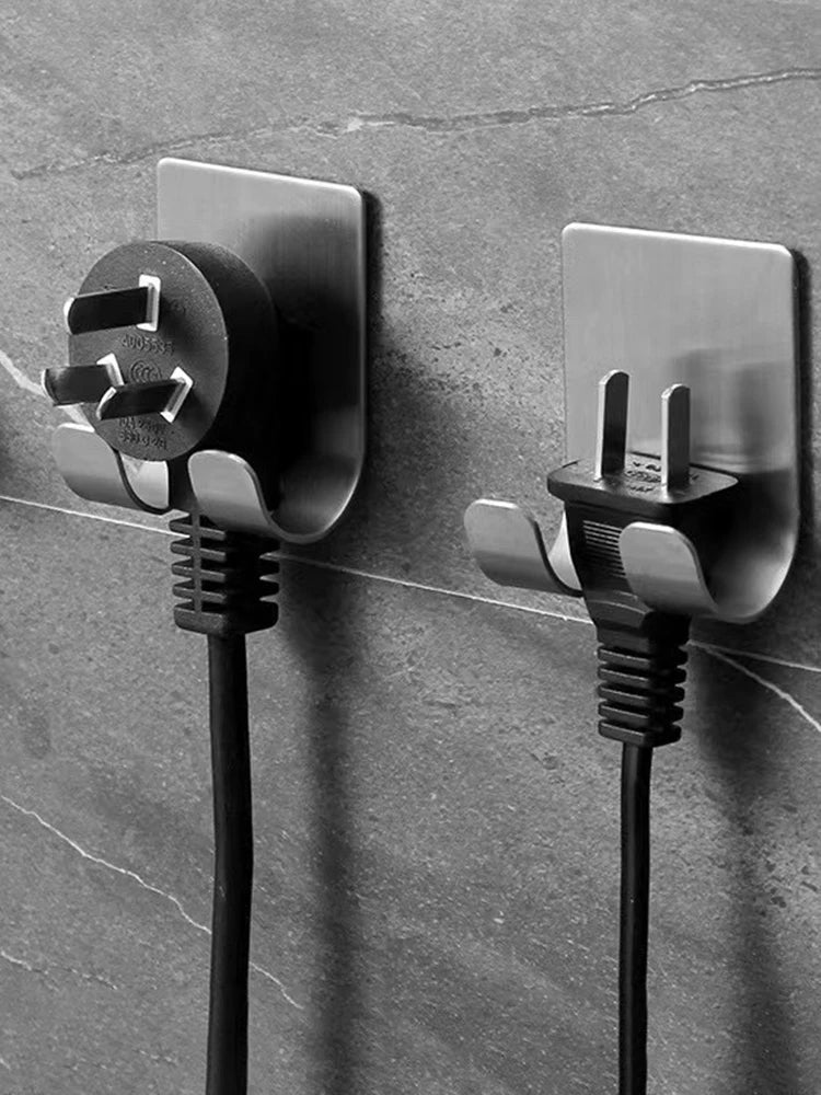 Color: Dark Gray - Punch-free Razor Holder, Storage Hook, Space Aluminum Multi-purpose Bathroom Accessories