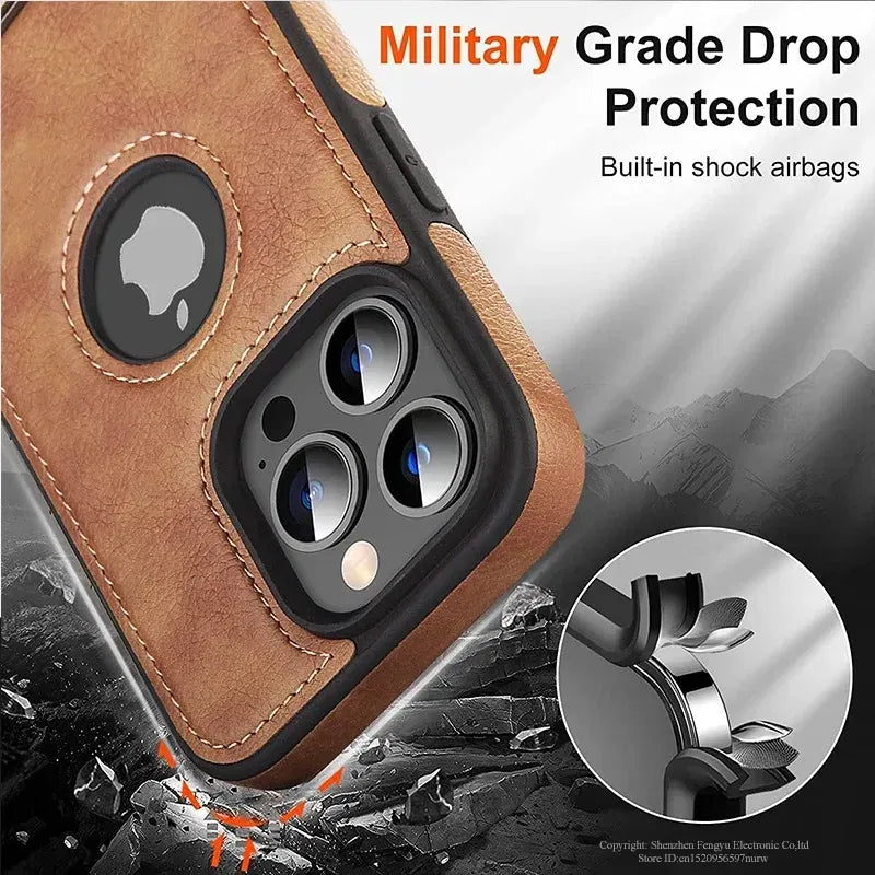 Color: Beige, Material: Neoprene - Pu Leather Kickstand Phone Cases For Iphone 15 Pro Max 14 Plus 11 13 12 Mini Mobile Case With Holder Luxury Slim Shell Cover