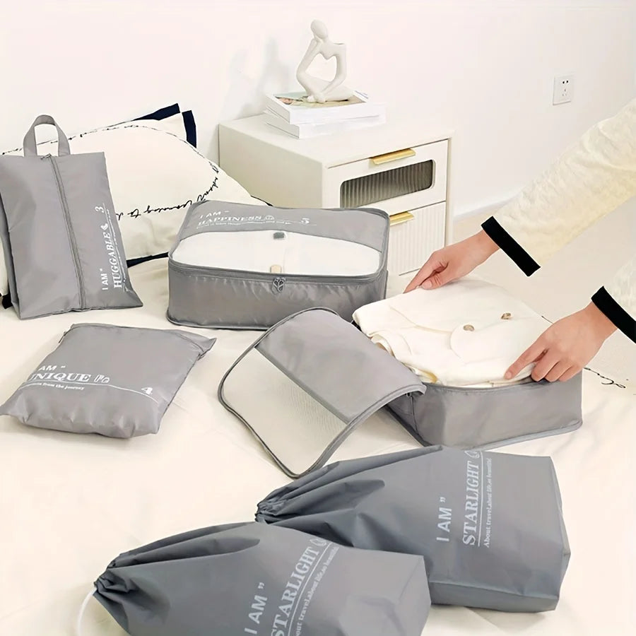 Color: Rose, Ships From: China - 6pcs, Packing Cubes Luggage Organizers, Travel Accessories
