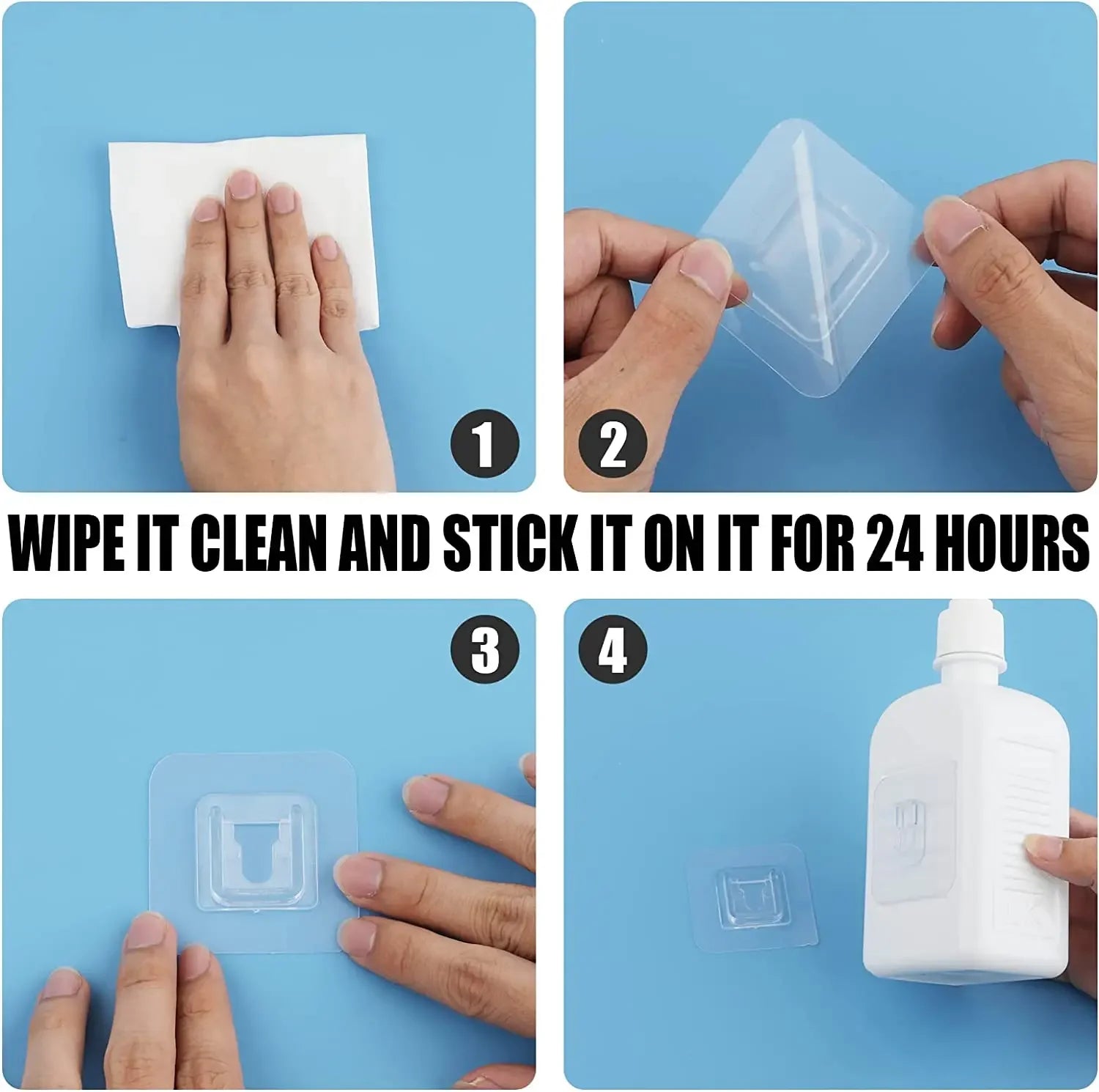Color: Dark Gray - Double-sided Adhesive Wall Hooks Hanger Strong Transparent Suction Cup Sucker Hooks Kitchen Bathroom Storage Plug Socket Holders