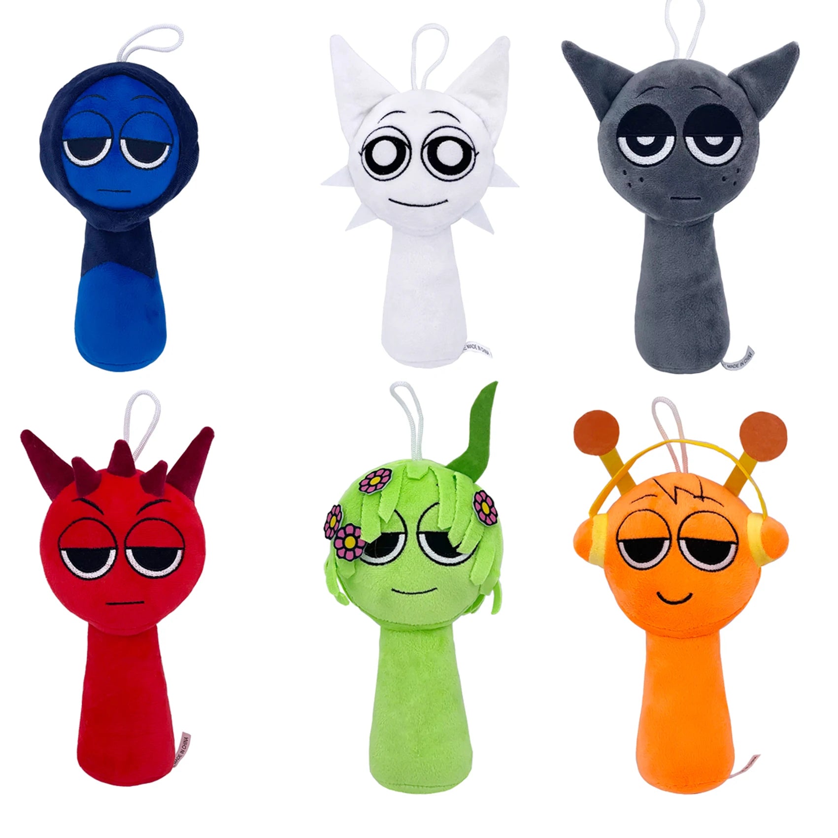 Color: Blue - Sprunki Plush Toys Sprunki Incredibox Plushie Sprunki Soft Game Cartoon Pillow Kids Birthday Gifts Stuffed Dolls Christmas Gift