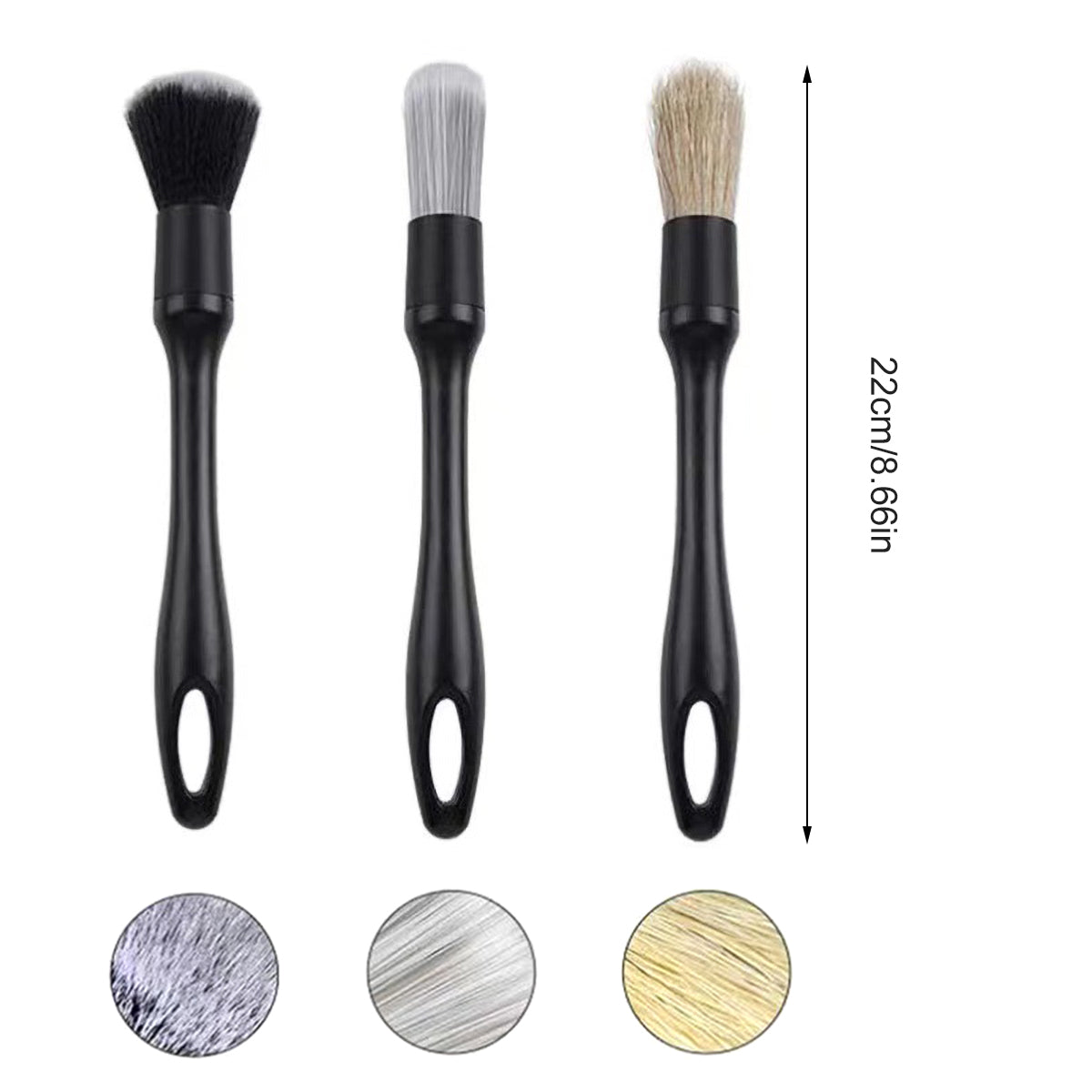 Color: White - Car Detailing Brush Set Car Cleaning Brushes Sponges Towels For Car Air Vents Rim Cleaning Dirt Dust Clean Tool Wash Accessories
