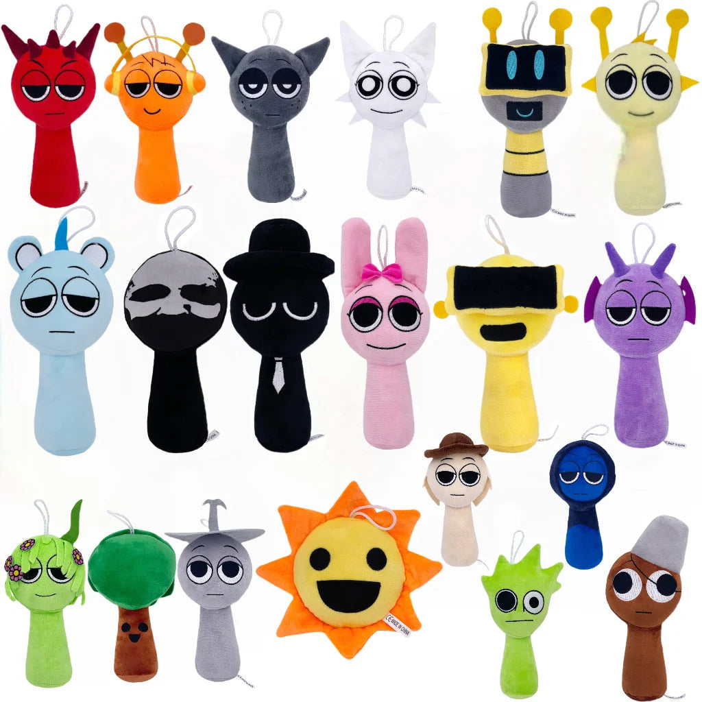 Color: Blue - Sprunki Plush Toys Sprunki Incredibox Plushie Sprunki Soft Game Cartoon Pillow Kids Birthday Gifts Stuffed Dolls Christmas Gift