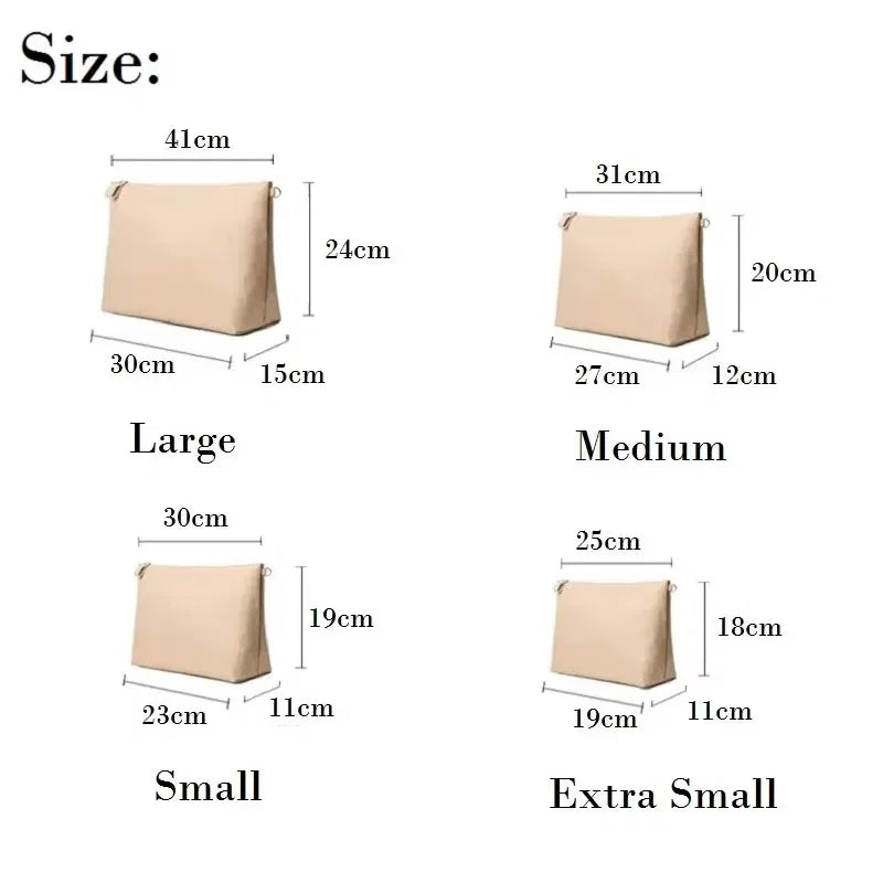 Color: Gray - Nylon Organizer Insert Bag Women Nylon Travel Insert Travel Makeup Bag Traveling Multi-functional Makeup Insert Bags