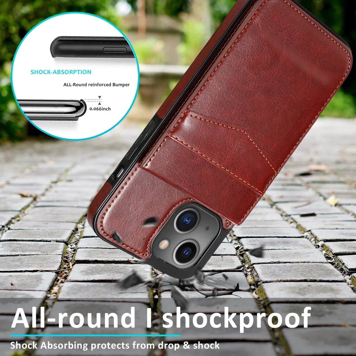 Color: Beige, Material: Silicon - Faux Leather Wallet Kickstand Phone Case For Iphone 13 12 Mini 16e 16 15 14 11 Pro Max X Xr Xs 7 8 Plus Case With Credit Card