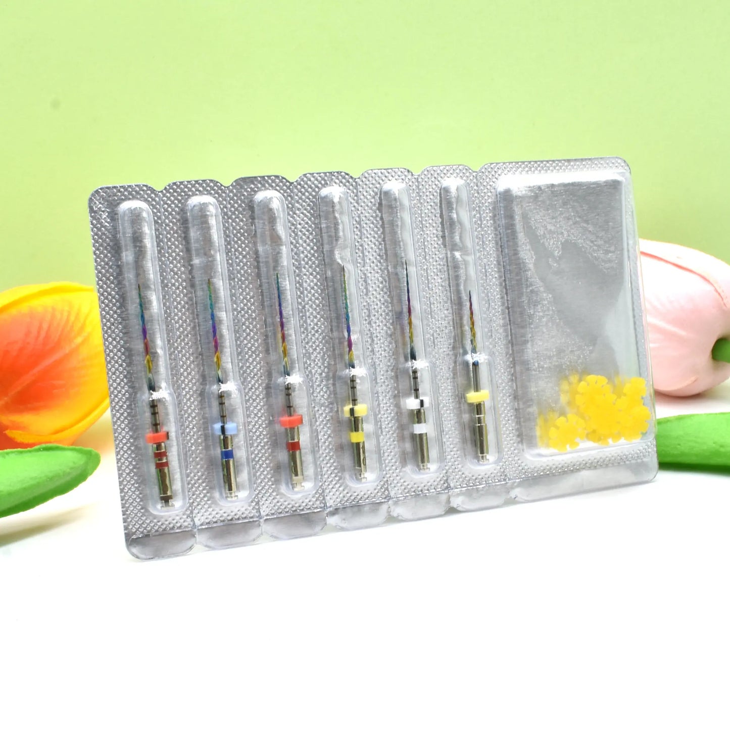 Color: Slate - Dental New Rotary Rainbow Files Thermal Activation Accessories Endodontic For Root Canal Files Cleaning Dentist Tool