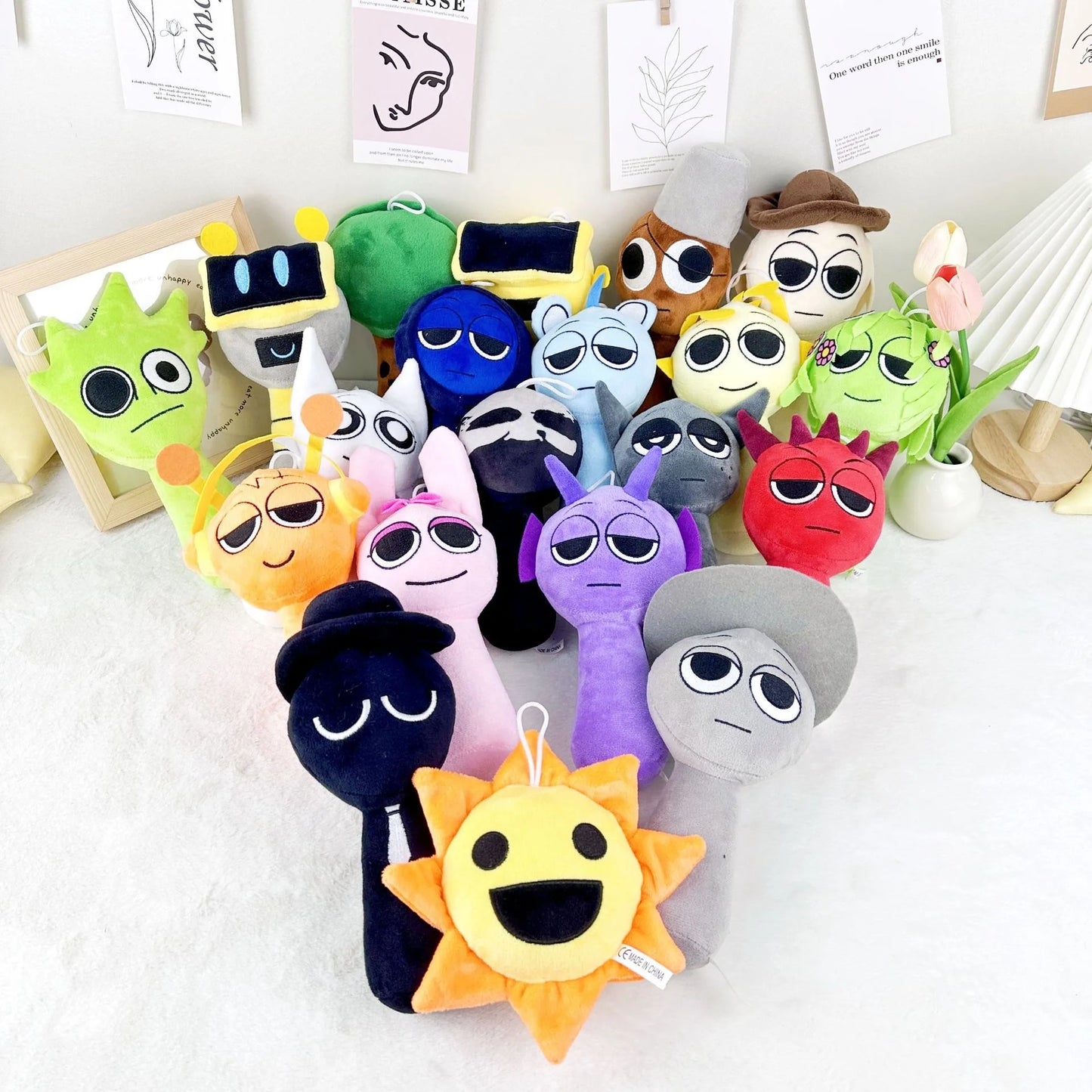 Color: Blue - Sprunki Plush Toys Sprunki Incredibox Plushie Sprunki Soft Game Cartoon Pillow Kids Birthday Gifts Stuffed Dolls Christmas Gift