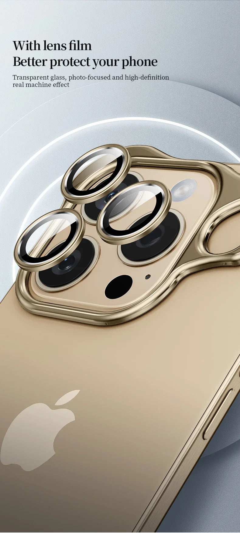 Color: Beige, Material: Pu - Aluminum Metal Rimless Phone Case For Iphone 16 15 14 Plus 13 12 Pro Max Lens Protective Film Hollow Logo Cooling Accessory Case