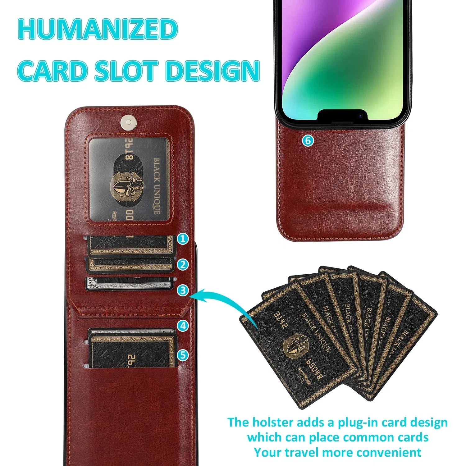 Color: Beige, Material: Silicon - Faux Leather Wallet Kickstand Phone Case For Iphone 13 12 Mini 16e 16 15 14 11 Pro Max X Xr Xs 7 8 Plus Case With Credit Card