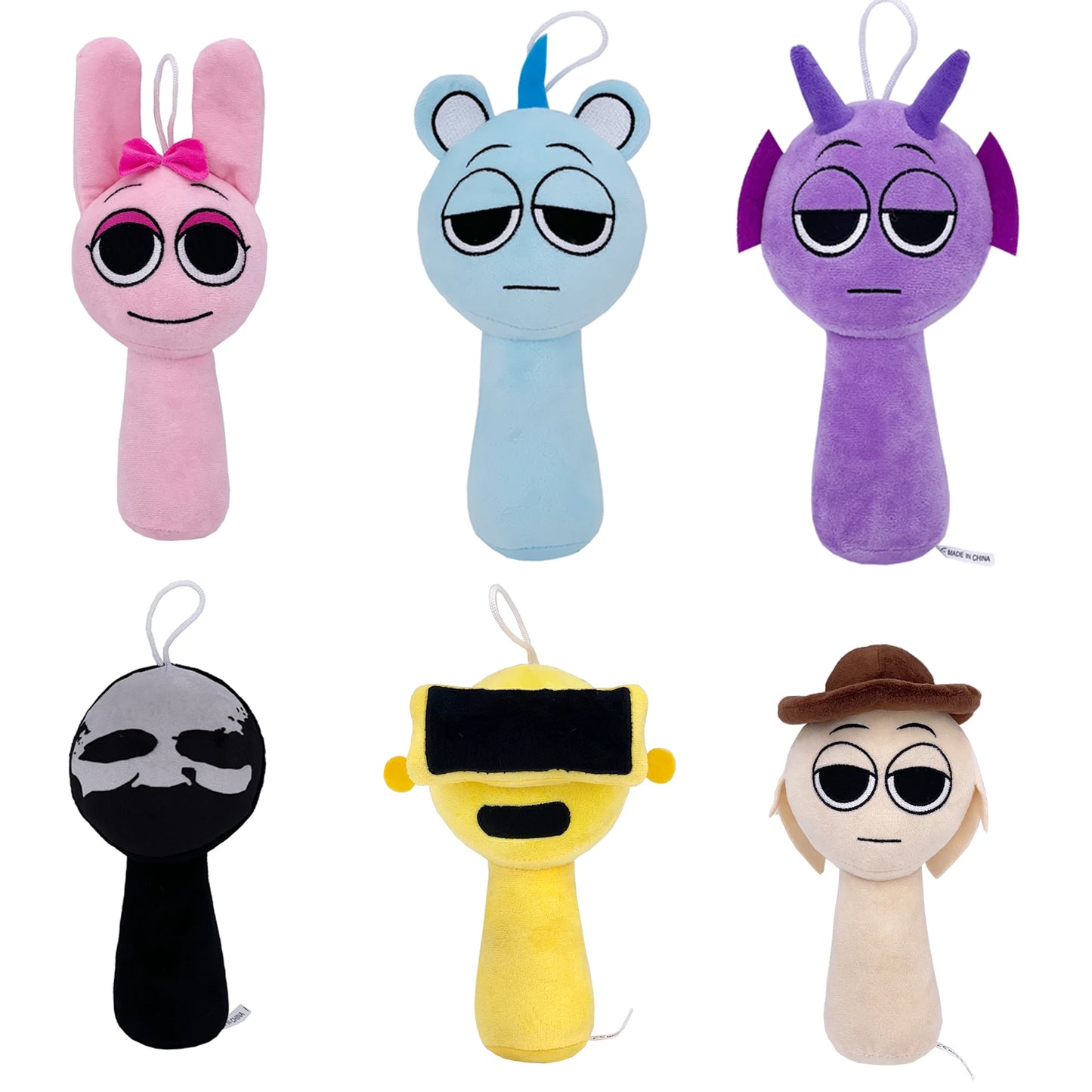 Color: Blue - Sprunki Plush Toys Sprunki Incredibox Plushie Sprunki Soft Game Cartoon Pillow Kids Birthday Gifts Stuffed Dolls Christmas Gift
