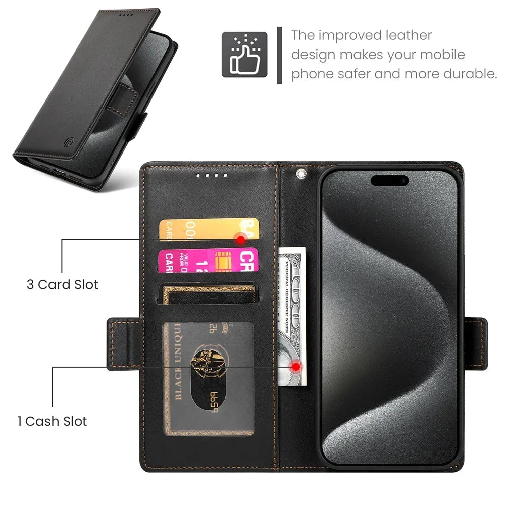 Color: Brown, Material: Canvas - Pu Leather Flip Phone Case For Iphone 16 15 Pro Max 16e 14 13 1211 Xs Max Xr X 8 7 Plus Se Kickstand Cards Solt Wallet Cover