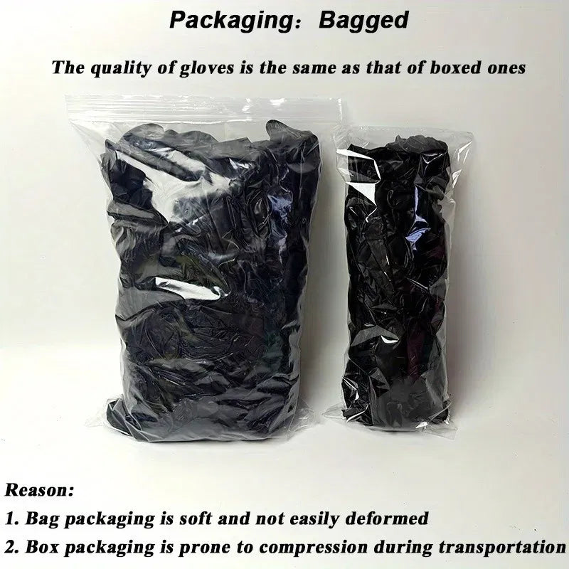 Color: Black, Size: S - 20/50/100pcs Disposable Black Nitrile Gloves For Household Use Latex Free Powder Free Cleaning Gloves Tattoo Hairdressing Tools