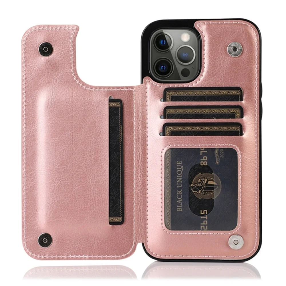 Material: Polyester, Color: Black - Leather Wallet Case For Iphone 15 14 13 12 11 Pro Max Mini Wallet Case Xr X Xs Max 8 7 6s 6 Plus Se 2022 2020 Card Holder Flip