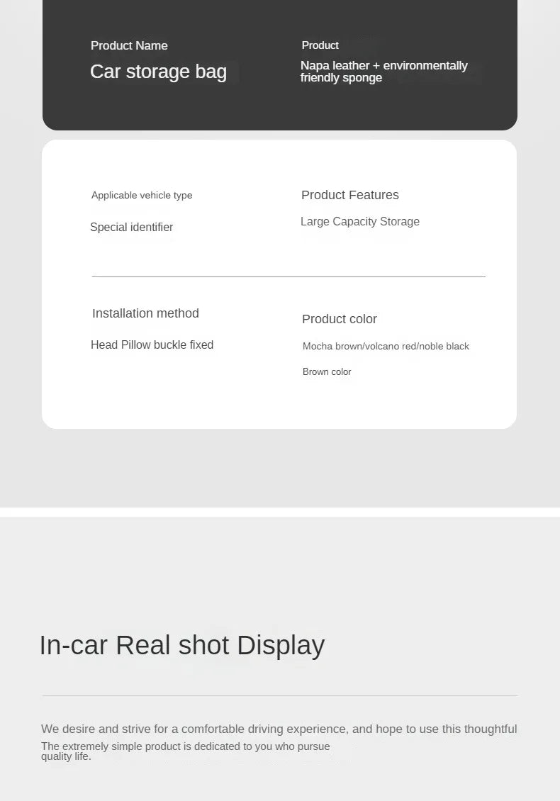 Color Name: Gold - Car Handbag Holder Between Seats Mutifuntional Leather Auto Seat Middle Storage Bag Hanging Tissue Box Phone Cup Map Organizer