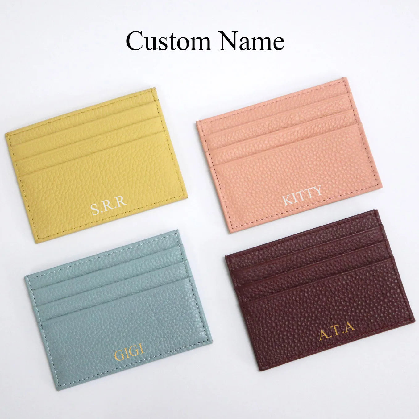 Color: Pink - 100% Cowhide Passport Holder Factory Genuine Leather Engrave Letters Men Women Passport Cover Customized Name Travel Card Wallet