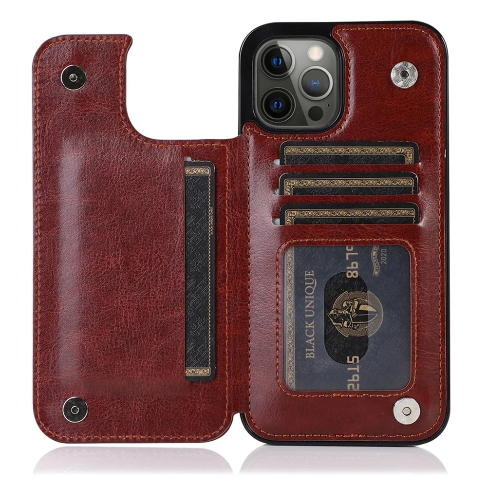 Material: Silicon, Color: White - Leather Wallet Case For Iphone 15 14 13 12 11 Pro Max Mini Wallet Case Xr X Xs Max 8 7 6s 6 Plus Se 2022 2020 Card Holder Flip