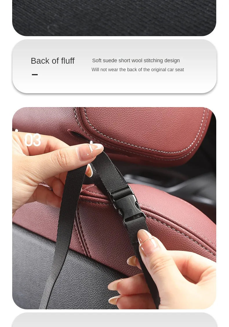 Color Name: Gold - Car Handbag Holder Between Seats Mutifuntional Leather Auto Seat Middle Storage Bag Hanging Tissue Box Phone Cup Map Organizer