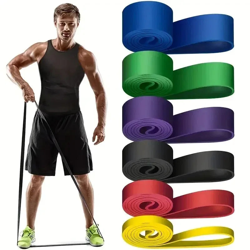 1/5pcs Tpe Elastic Band Resistance Strength Training Sports Fitness Latex Pull-up Ension Thick Circle Yoga Multi-functional Hip