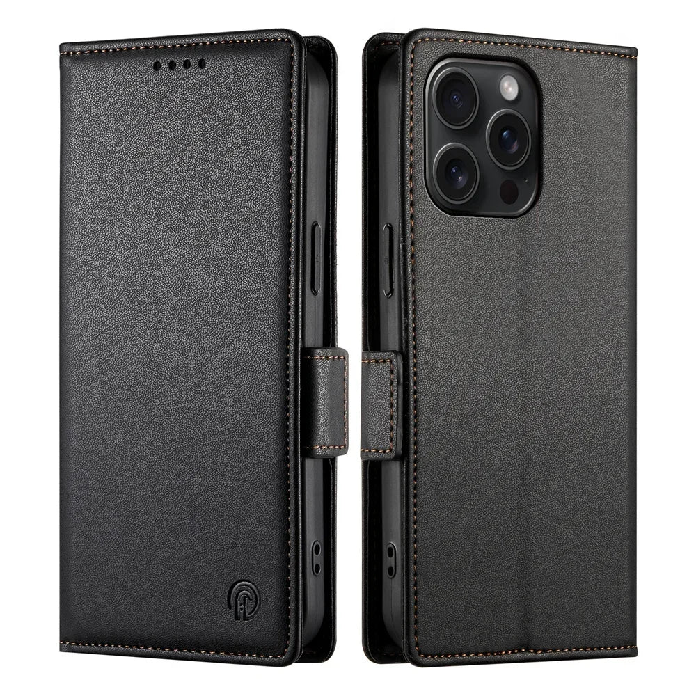 Color: Brown, Material: Canvas - Pu Leather Flip Phone Case For Iphone 16 15 Pro Max 16e 14 13 1211 Xs Max Xr X 8 7 Plus Se Kickstand Cards Solt Wallet Cover