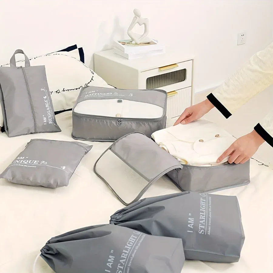 Color: Rose, Ships From: China - 6pcs, Packing Cubes Luggage Organizers, Travel Accessories