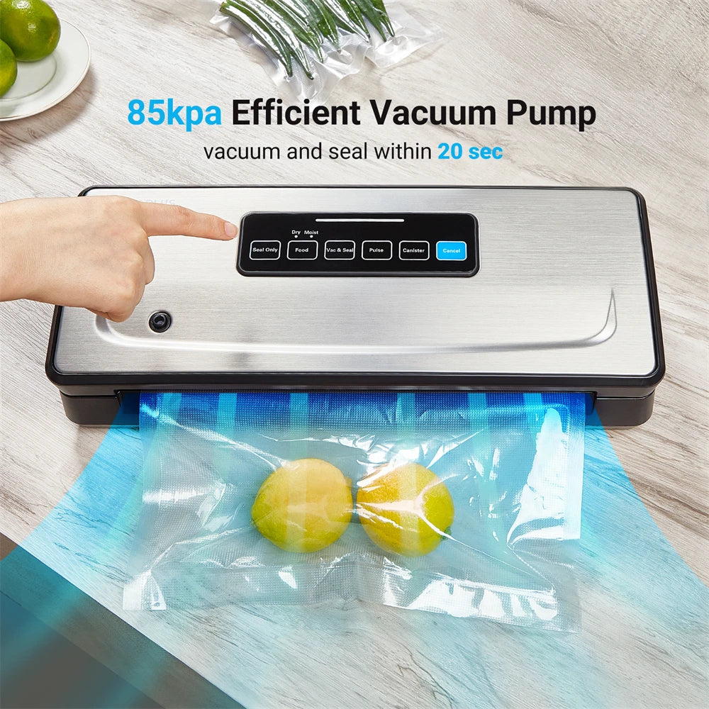 Color: Red, Ships From: China - Inkbird Ink-vs02 Vacuum Sealer Packaging Machine For Food Storage Household Vacuum Food Packer Sous Vide Vacuum Bag Rolls