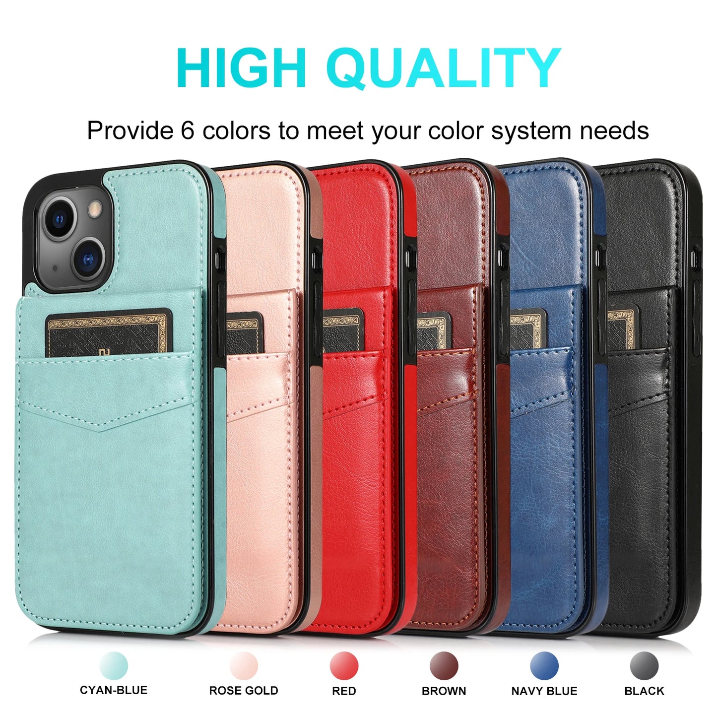 Color: Beige, Material: Silicon - Faux Leather Wallet Kickstand Phone Case For Iphone 13 12 Mini 16e 16 15 14 11 Pro Max X Xr Xs 7 8 Plus Case With Credit Card