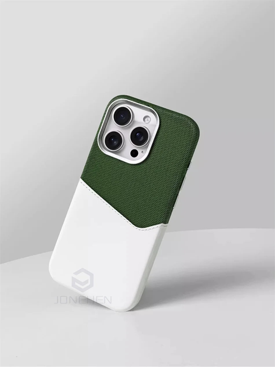 Color: Brown, Material: Plastic - For Magsafe Card Holder Leather Case For Iphone 16 15 13 12 17 Pro Max 14 Plus Pocket Wireless Charge Alloy Lens Magnetic Cover