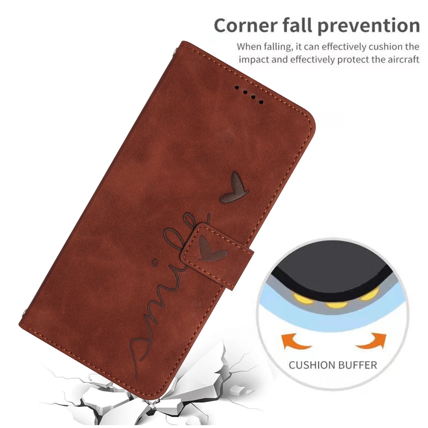 Color: Purple Pink, Ships From: China, Material: Abs - Love Heart Strap Leather Crossbody Phone Wallet Case Book Stand For Google Pixel 8 7 Pro 8a 7a 6a Girls Cute Shoulder Cover