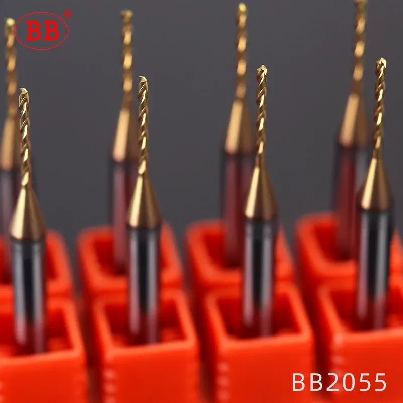 Hole Diameter: 10mm - Bb 0.3~2.02mm Micro Drill Solid Carbide Bit Mini Cnc Hole Making 3d Shank Diameter 4mm D4 Metal Steel Plastic 1pcs