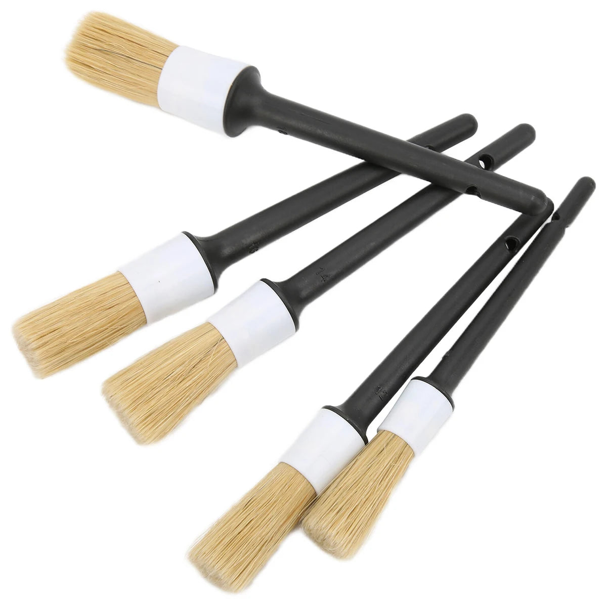 Color: White - Car Detailing Brush Set Car Cleaning Brushes Sponges Towels For Car Air Vents Rim Cleaning Dirt Dust Clean Tool Wash Accessories