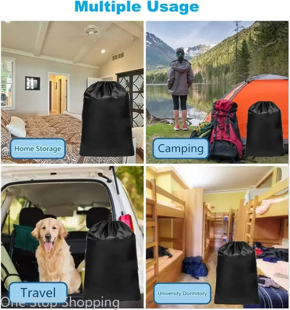 Color: Black, Ships From: China - Extra Large Durable Tear Resistant Laundry Bag Xl Dirty Laundry Organizer With Drawstring Laundry Room And Dorm Room Essentials
