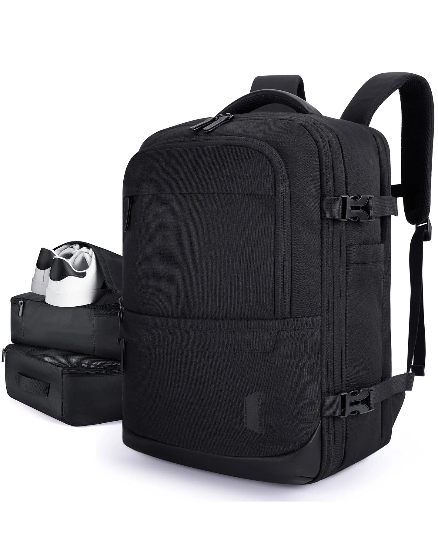 Color: Gray, Size: 12 Inches, Ships From: China - Bagsmart 4pcs Travel Backpack Cabin Carry On Backpack With Packing Cubes 40l Expandable Waterproof Backpacks For Women