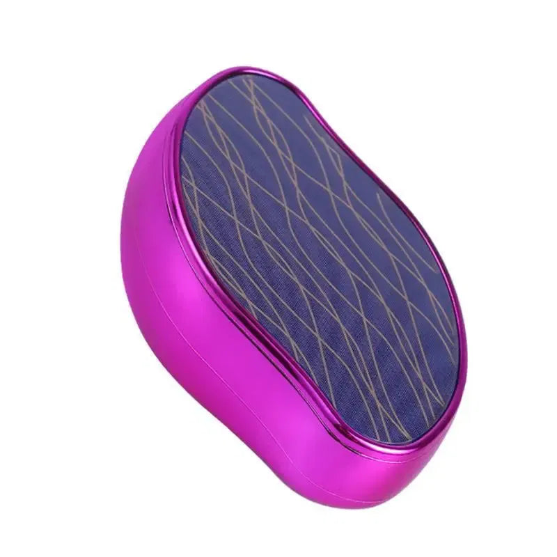 Color: Dark Grey - Hot Crystal Physical Hair Removal Eraser Glass Hair Remover Painless Epilator Easy Cleaning Reusable Body Care Depilation Tool