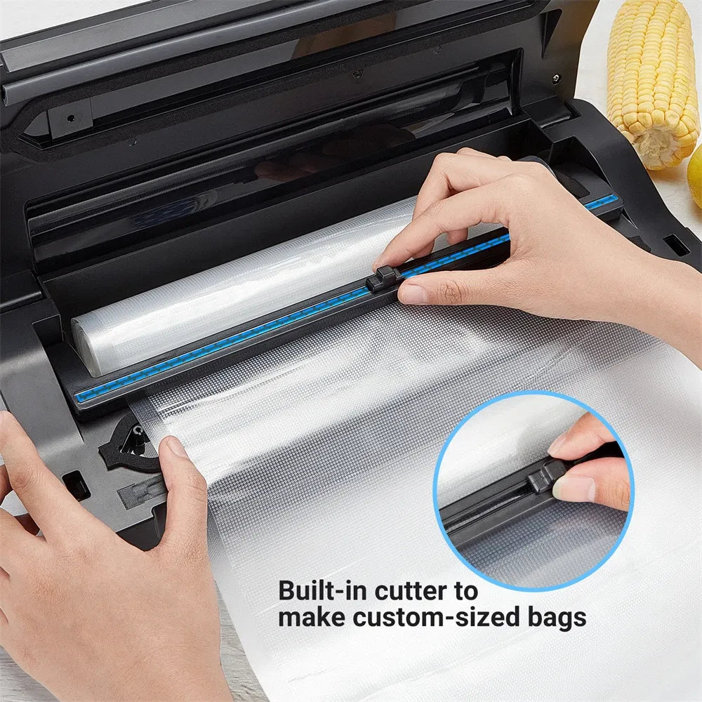 Color: Red, Ships From: China - Inkbird Ink-vs02 Vacuum Sealer Packaging Machine For Food Storage Household Vacuum Food Packer Sous Vide Vacuum Bag Rolls