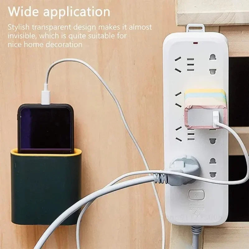 Color: Dark Gray - Double-sided Adhesive Wall Hooks Hanger Strong Transparent Suction Cup Sucker Hooks Kitchen Bathroom Storage Plug Socket Holders