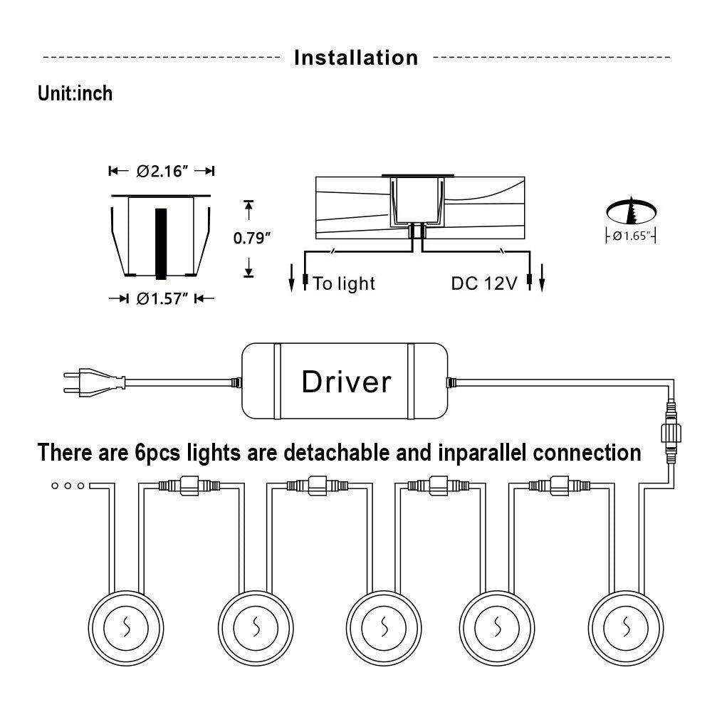 Specification: 6 Warm White, Power Supply: Uk - Fashion Personalized Boutique Garden Step Light Stairs