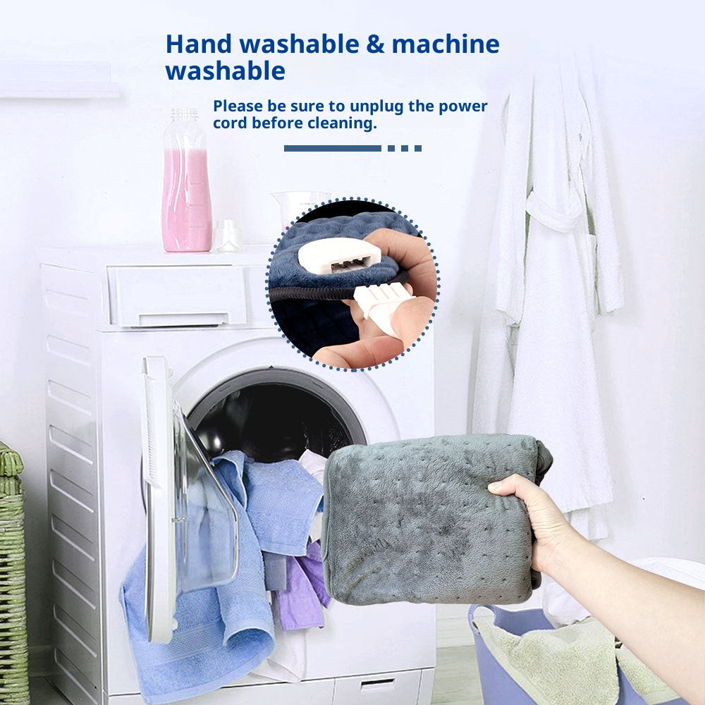 Color: Blue, Width: 30x60cm-uk, Power Supply: - Household Electric Office Hot Compress Physiotherapy Blanket
