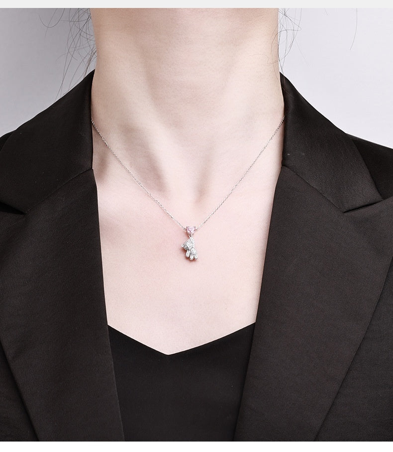 Color: High Carbon Drill, Purity: 925 Silver - Versatile High-end Sterling Silver Collar Necklace Accessory