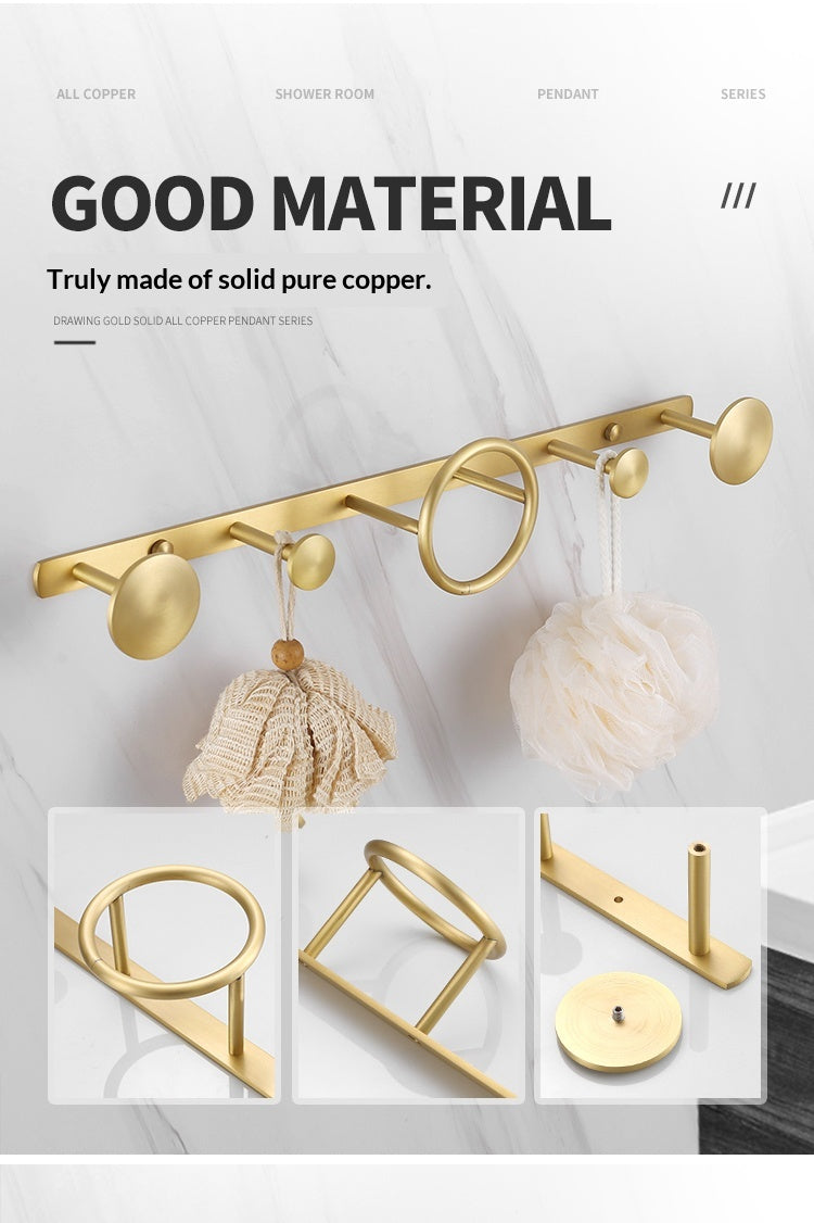 Size: Tissue Holder - Brushed Brass Solid Towel Rack Shelf