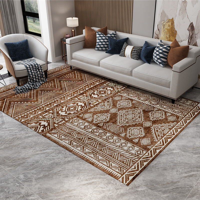 Specifications: Morocco 02, Size: 55cmx90cm-eu, Power Supply: - Flocked Graphene Electric Heating Carpet