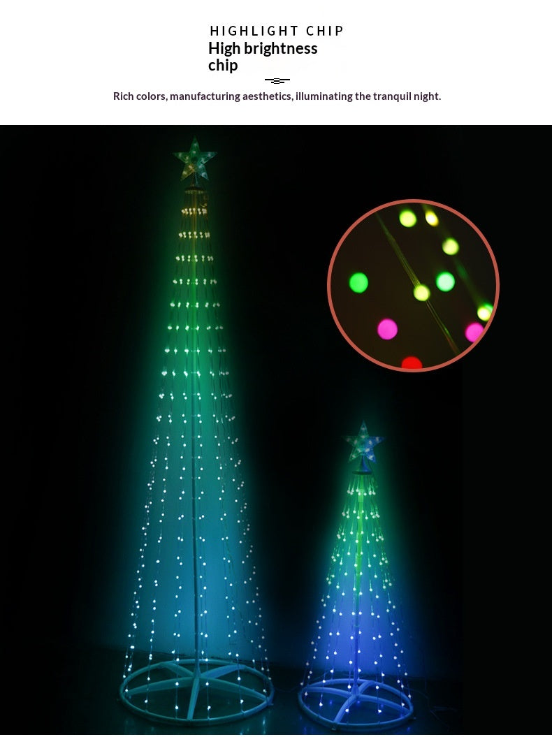 Specifications: 225 Lights, Power Supply: Us - Rgb Color-changing Conical Remote-controlled App-powered Indooroutdoor Tree Lights