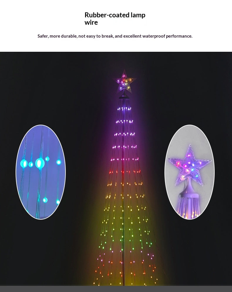 Specifications: 225 Lights, Power Supply: Us - Rgb Color-changing Conical Remote-controlled App-powered Indooroutdoor Tree Lights