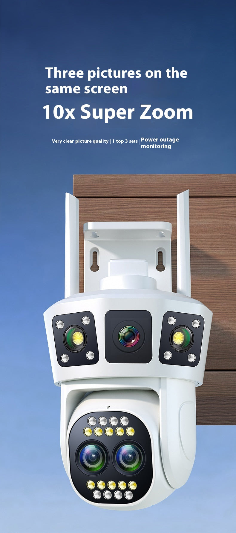 Specifications: 16 Style, Network Supply Mode: Wifiwired Network-eu, Power Supply: - Wireless Camera Monitoring Dual-screen Home Night Vision Hd