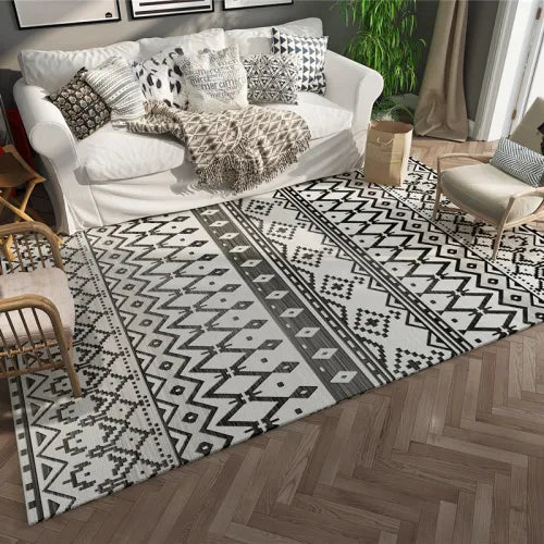 Specifications: Morocco 06, Size: 55cmx90cm-us, Power Supply: - Flocked Graphene Electric Heating Carpet