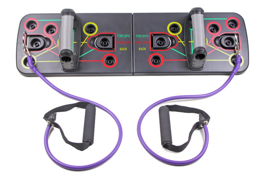 Style: With Rope - Push-up Stand Board With Resistance Bands