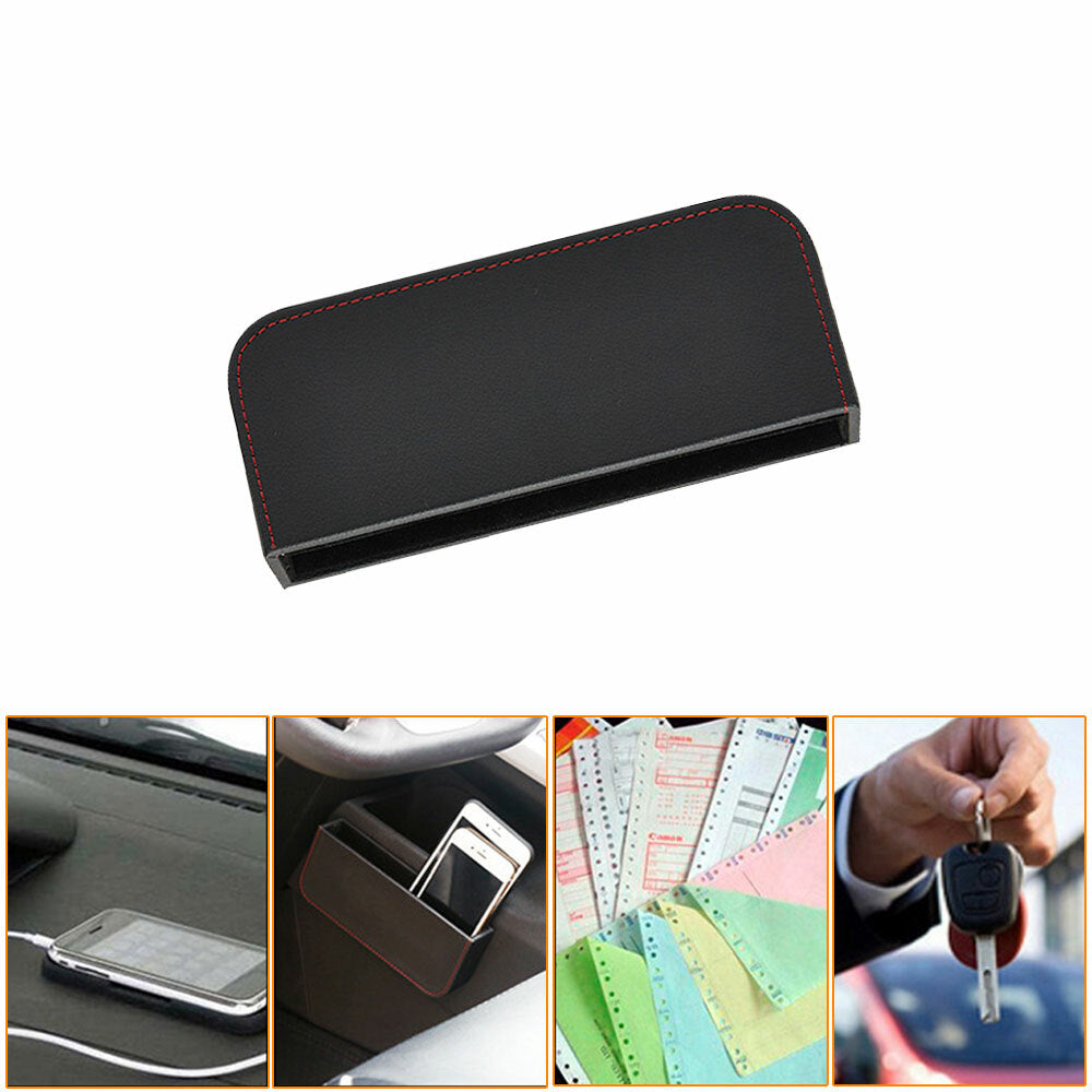 Car Interior Accessories Phone Organizer Storage Bag Box Holder Universal Black